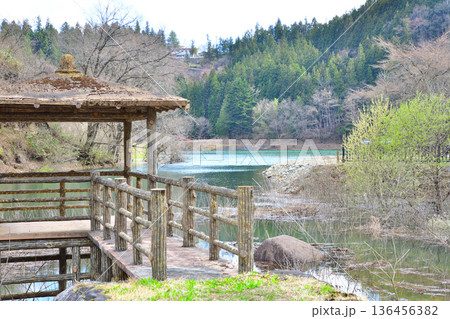 赤谷川　湖中湖　みなかみ町　赤谷湖　猿ヶ京　　 136456382