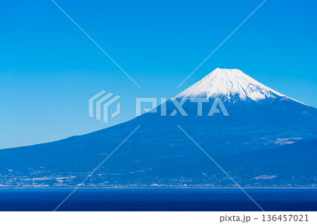 出逢い岬からの富士山【静岡県沼津市】 出逢い岬からの富士山【静岡県沼津市】 136457021