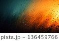 Abstract vintage film burn texture with warm orange and blue 136459766
