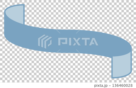 Simple and cute ribbon blue 3 Simple and cute ribbon blue 3 136460028