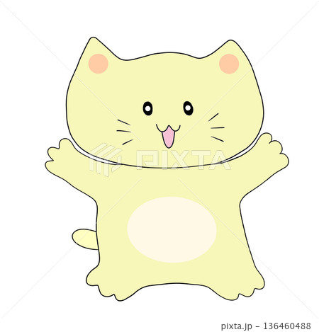 嬉しそうな猫 136460488