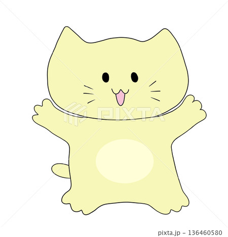 嬉しそうな猫 嬉しそうな猫 136460580