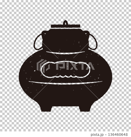 印花風格簡約茶壺,單色 印花風格簡約茶壺,單色 136460648
