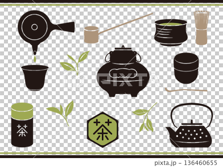茶道　日本茶の道具セット　 136460655
