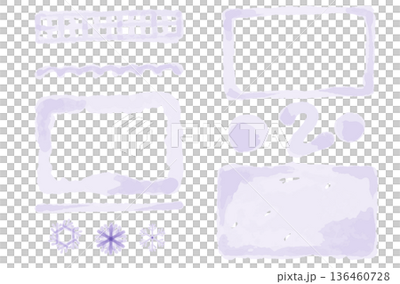 二月柔和淡紫色水彩設計套裝 | 適合節分、雪融和早春的自然裝飾設計 二月柔和淡紫色水彩設計套裝 | 適合節分、雪融和早春的自然裝飾設計 136460728