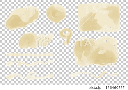 九月淡芥末色水彩裝飾套裝 | 賞月、初秋、柔和秋色自然裝飾系列 九月淡芥末色水彩裝飾套裝 | 賞月、初秋、柔和秋色自然裝飾系列 136460735