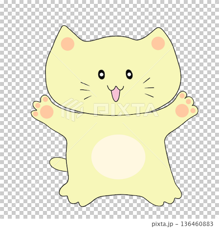 嬉しそうな猫 嬉しそうな猫 136460883