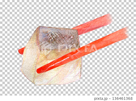Watercolor illustration: Warm cod chirinabe 136461368