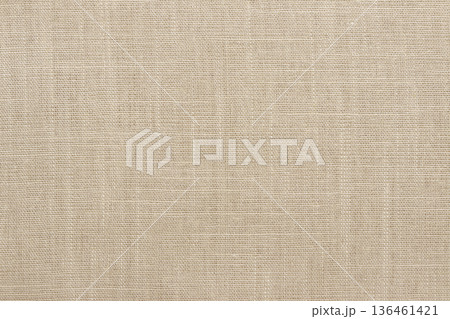 Brown linen fabric cloth texture background, seamless pattern of natural textile. 136461421