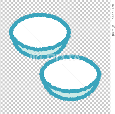 手繪隱形眼鏡插圖 136462526