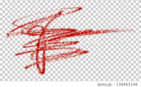 red pencil strokes isolated on transparent background 136463148