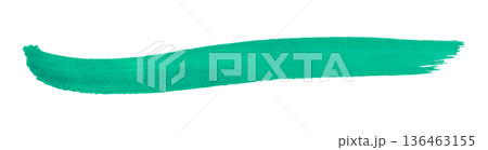 green watercolor background. Artistic hand paint. Isolated on transparent background. 136463155