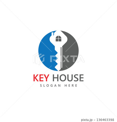 Key house logo template premium vector Key house logo template premium vector 136463398