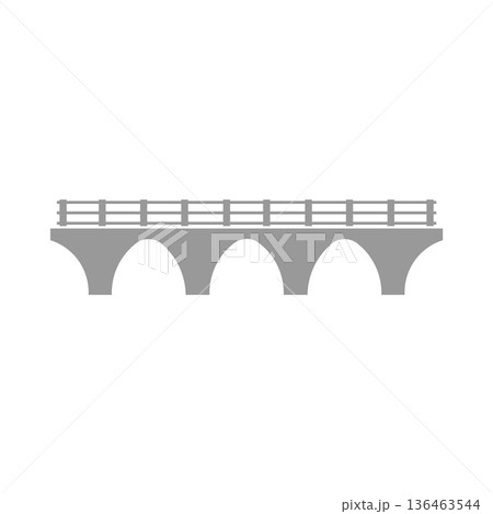 bridge icon in black style isolated on white 136463544