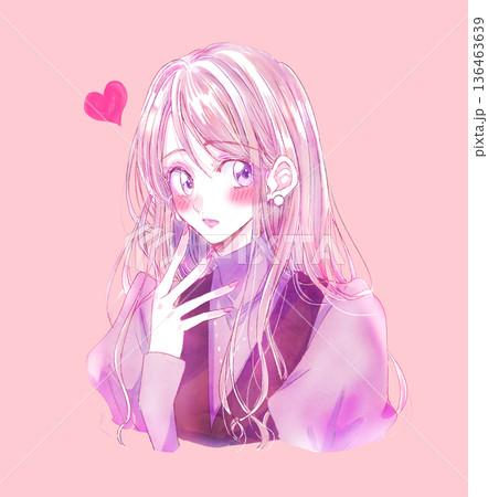 恋する女性　細身 136463639