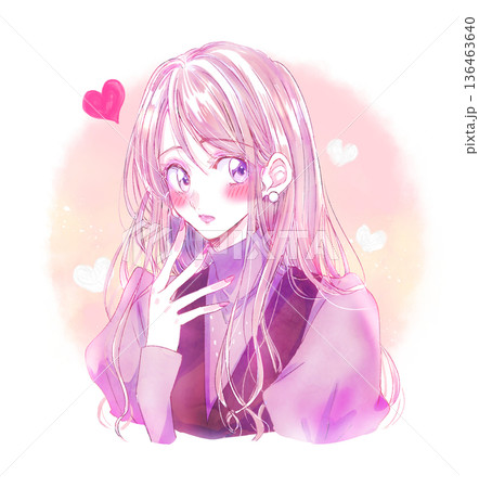 恋する女性　細身 136463640