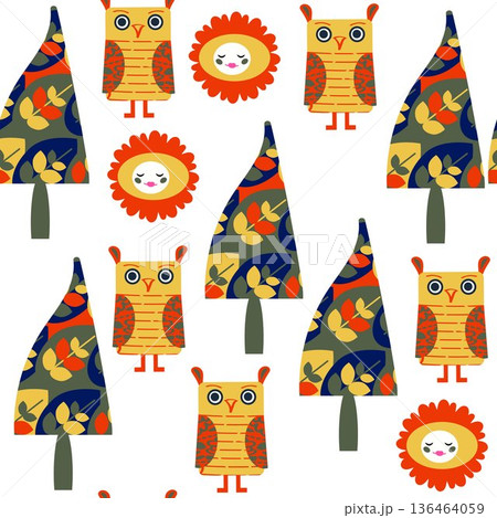 Seamless floral pattern , jpg 136464059