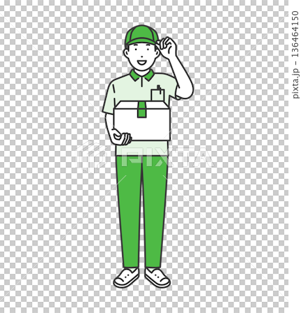 姿勢模式，送貨員 136464150