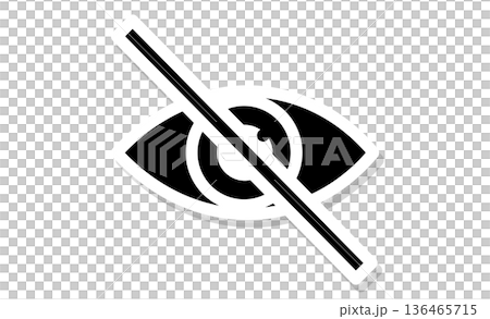 Security measures: A blindfold pictogram to prevent unauthorized access to the camera Security measures: A blindfold pictogram to prevent unauthorized access to the camera 136465715