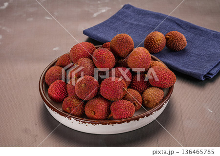 Sweet juicy tropical fruit lychee Sweet juicy tropical fruit lychee 136465785