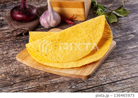 Mexican corn thick bread Tortilla Mexican corn thick bread Tortilla 136465973