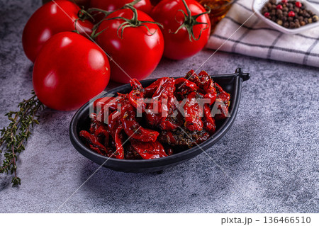 Dry tomato in olive oil 136466510