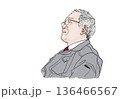 経営者　管理職の男性の横顔 136466567