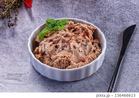 Duck liver spread pate for snack Duck liver spread pate for snack 136466613