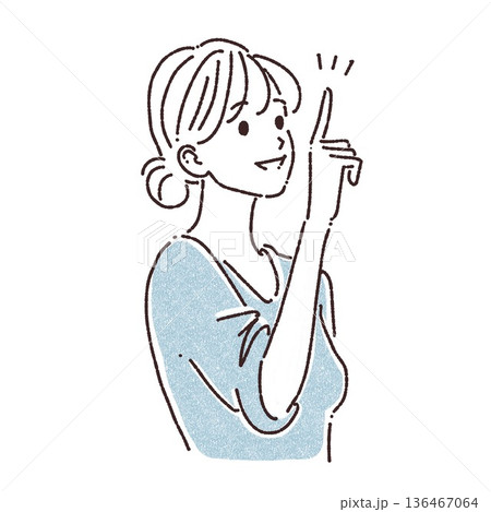 女性・女の子のイラスト素材 女性・女の子のイラスト素材 136467064