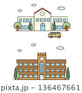 大学の校舎、小学校の校舎などの教育する建物 136467661