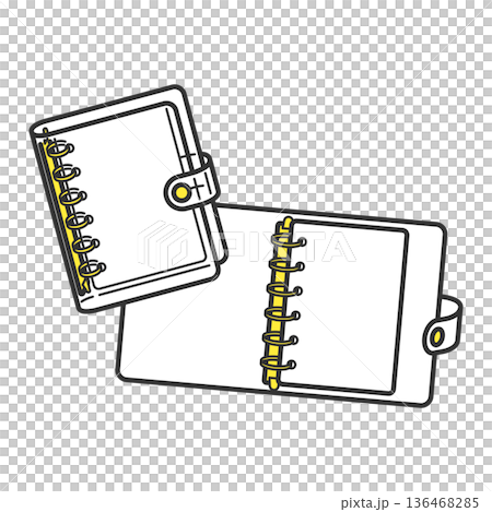 可作貼紙簿使用的透明活頁夾 136468285