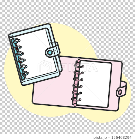シール帳として使える透明バインダー シール帳として使える透明バインダー 136468294