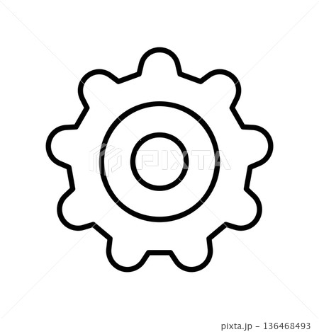 Simple black vector icon with a theme settings button Simple black vector icon with a theme settings button 136468493