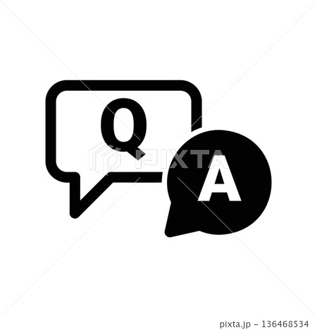 Simple black vector icon with a theme chat 136468534