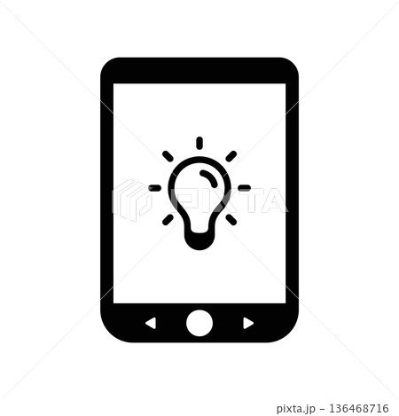 Simple black vector icon with a theme...のイラスト素材 [136468716] - PIXTA