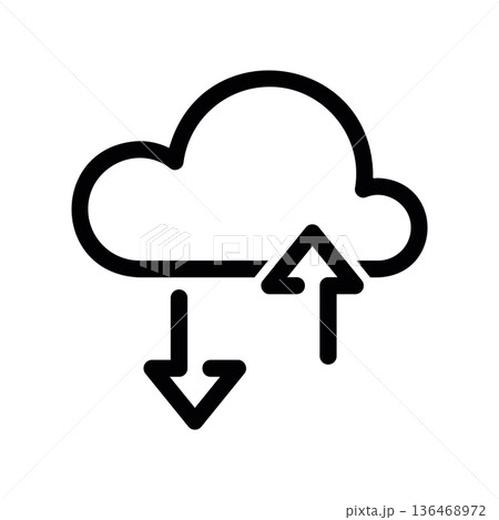 Cloud Sync, Upload Download Icon Cloud Sync, Upload Download Icon 136468972