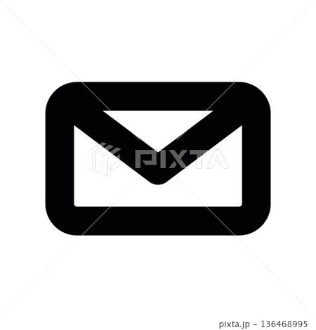 Letter Icon, Minimalist Design line graphic illustrating Letter Icon, Minimalist Design line graphic illustrating 136468995