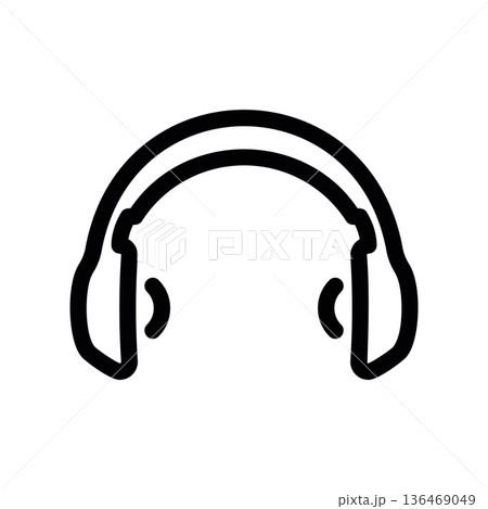 Music icon, headphones, flat design Music icon, headphones, flat design 136469049