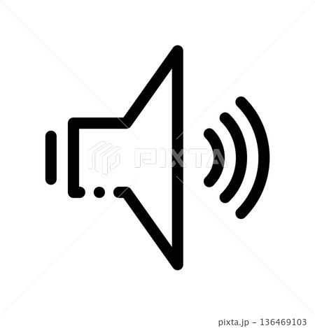 Sound Icon, Loudspeaker, Max Volume Sound Icon, Loudspeaker, Max Volume 136469103