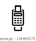 Simple vector icon bank card 136469175