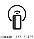 Simple vector icon bank card 136469176