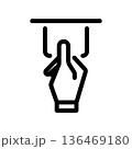 Simple vector icon bank card 136469180