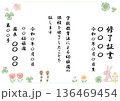 卒園式・修了証書 そのまま使えるパステル証書・メッセージカードテンプレート（例文入り） 136469454