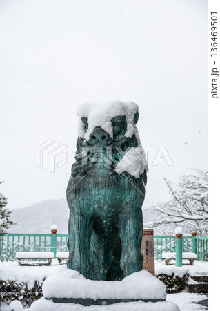 雪の笠間市 出雲大社 雪の笠間市 出雲大社 136469501