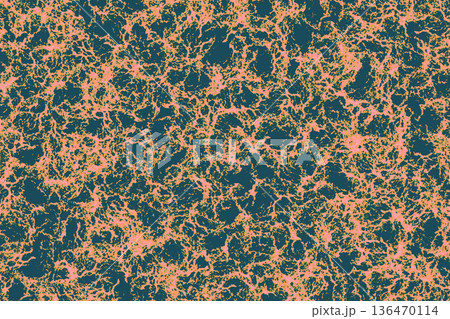 Orange storm rapid waves on black for decoration 136470114