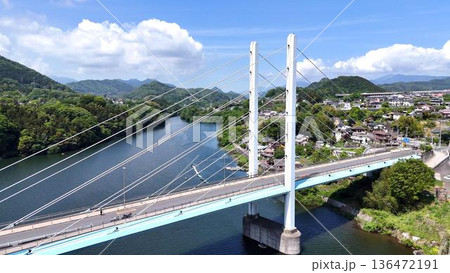 相模原市の自然とインフラ│桂橋│ドライブコース│山間部の橋│観光地 相模原市の自然とインフラ│桂橋│ドライブコース│山間部の橋│観光地 136472191