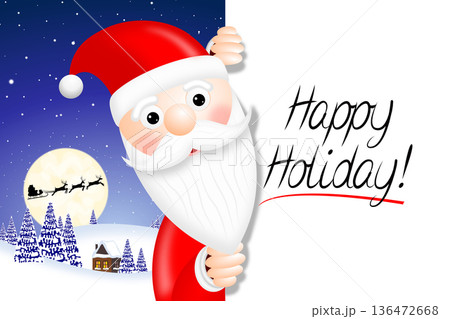 Christmas card - Happy Holiday! Christmas card - Happy Holiday! 136472668