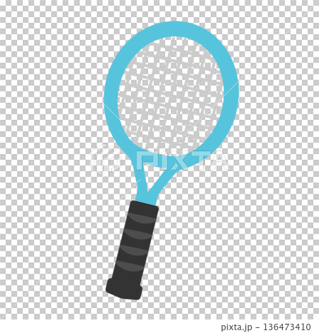 網球拍圖 136473410