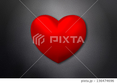 Geometrical heart shape isolated on black background Geometrical heart shape isolated on black background 136474696