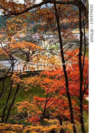 福島県の観光名所大内宿 福島県の観光名所大内宿 136474930
